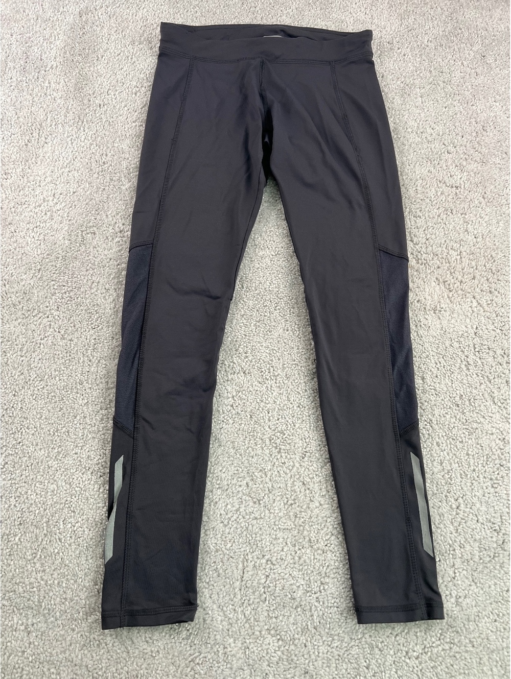 Forever 21 Gray Full Length Leggings with Reflective Detail
